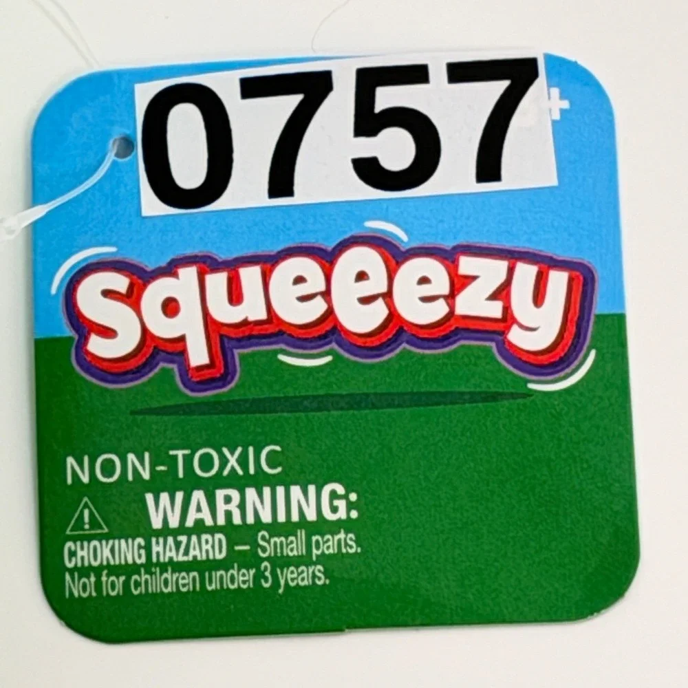 Toymendous Squeeezy‎ Rubber Duck Kids OS Green Blue Pink Marble Sensory Toy NWT